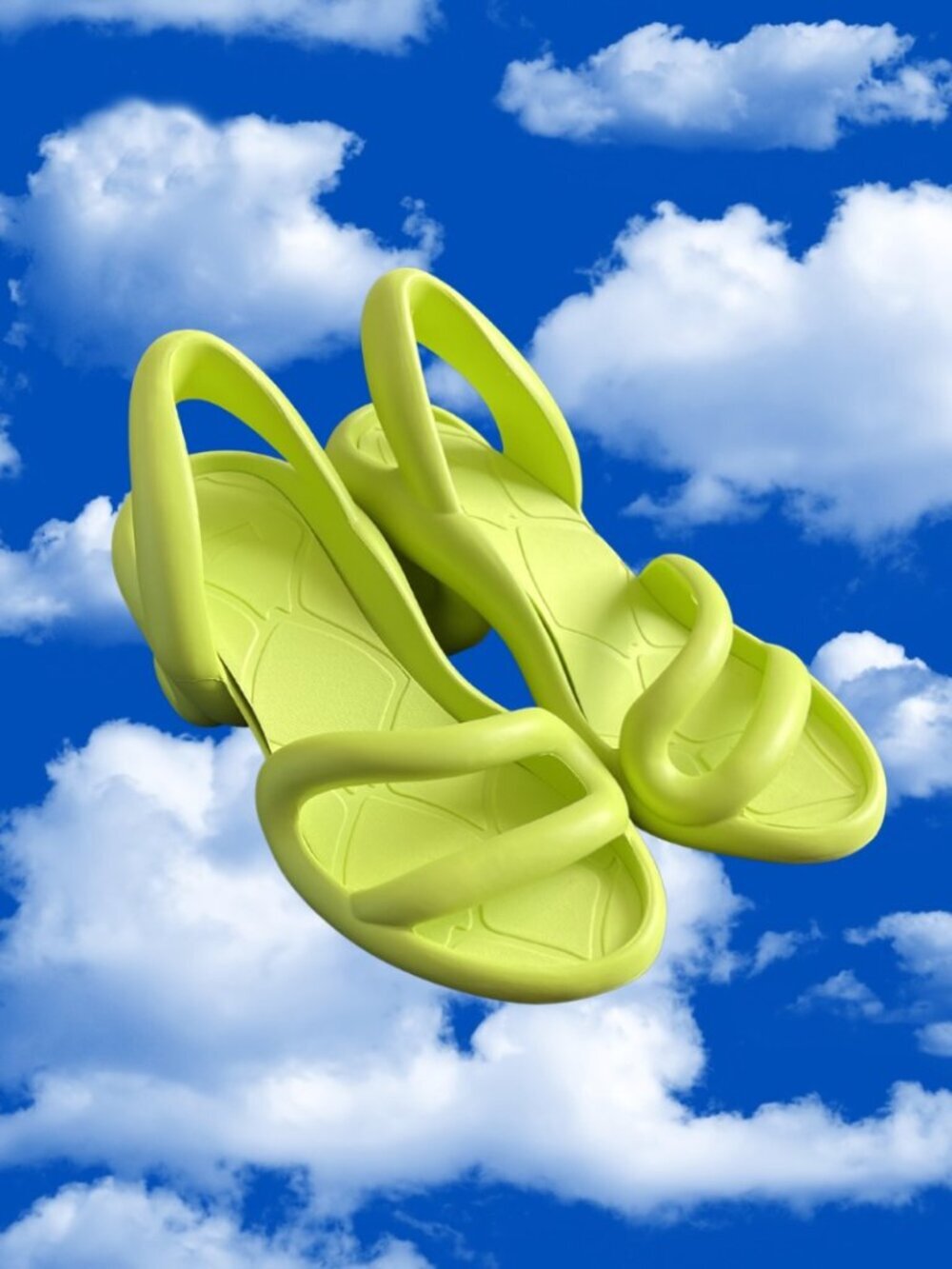 Camper Kobarah Yellow/Neon Green Sandals NEW Women's EU 36 MSRP $225